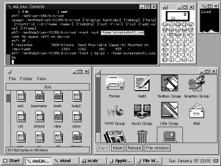 A muLinux screenshot